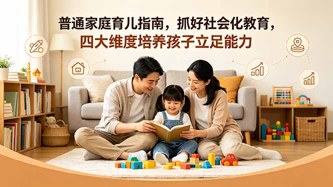付费文章：普通家庭育儿指南，抓好社会化教育，四大维度培养孩子立足能力-极客网创