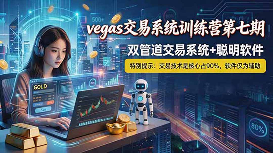 【海外美金AI搬砖】Vegas交易技术+聪明软件， 黄金期货日赚50-1000U， 长期稳定，小白轻松上手-极客网创