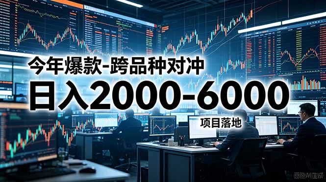 今年爆款-跨品种对冲日入2000-6000，项目落地！-极客网创