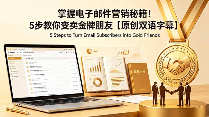 掌握电子邮件营销秘籍!5步教你变卖金牌朋友【原创双语字幕】-极客网创