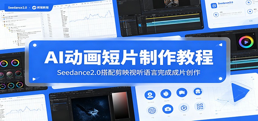 AI动画短片制作教程：Seedance2.0搭配剪映视听语言完成成片创作-极客网创