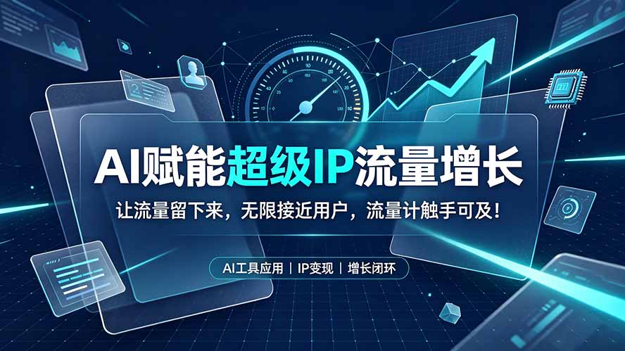 AI赋能超级IP流量增长：让流量留下来，无限接近用户，流量计触手可及！-极客网创