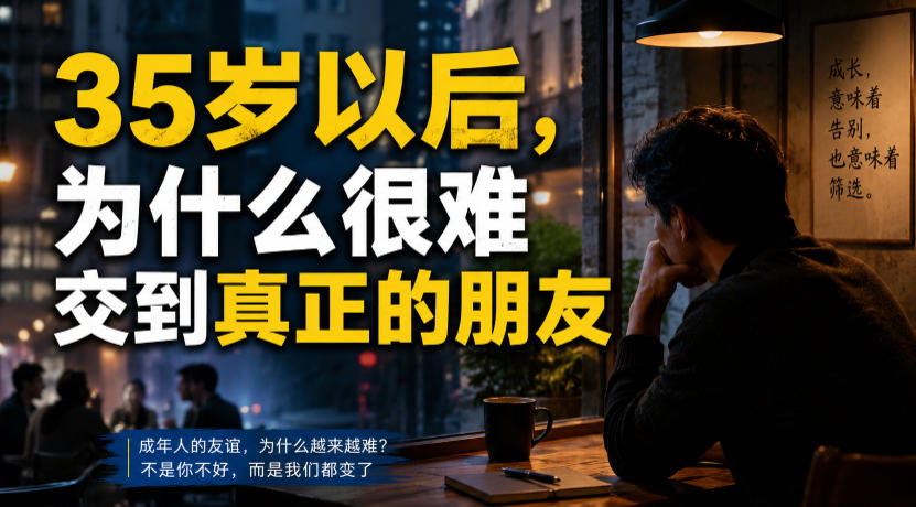 付费文章:35岁以后,为什么很难交到真正的朋友-极客网创