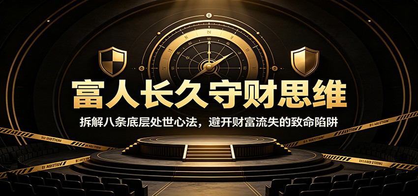 富人长久守财思维：拆解八条底层处世心法，避开财富流失的致命陷阱-极客网创