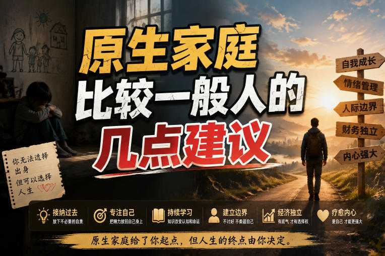 付费文章:给原生家庭比较一般人的几点建议-极客网创