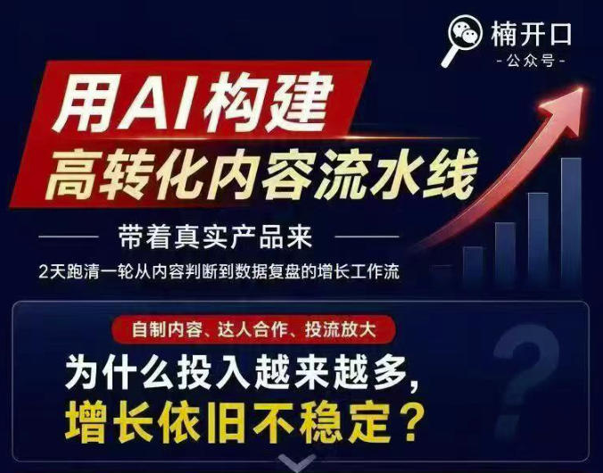 小红书AI内容生产2026年线下课完整现场还原版,用AI构建高转化内容流水线-极客网创