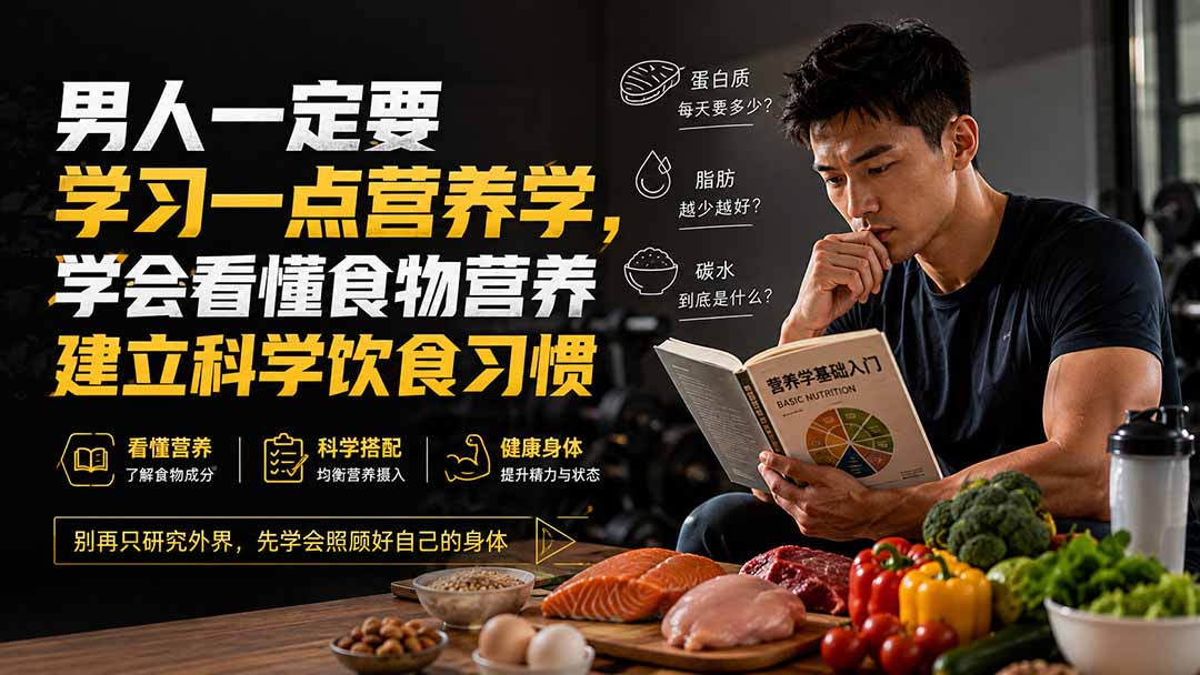 付费文章:男人一定要学习一点营养学,学会看懂食物营养建立科学饮食习惯-极客网创