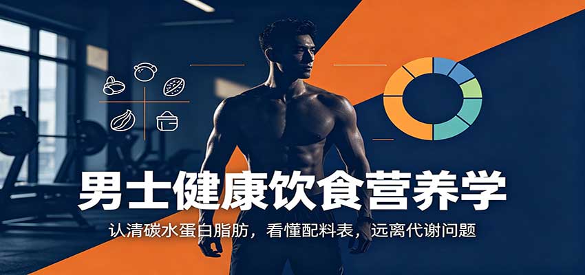 男士健康饮食营养学：认清碳水蛋白脂肪，看懂配料表，远离代谢问题-极客网创