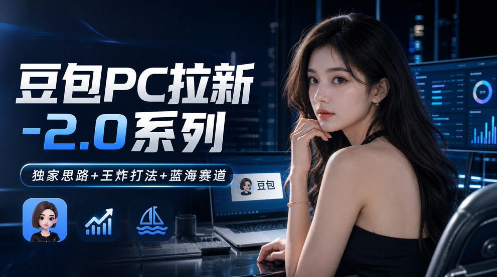 豆包PC拉新2.0系列-独家思路+王炸打法+蓝海赛道-极客网创