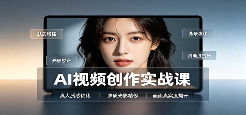AI视频创作实战课：人物面部情绪调试，真人质感优化，提示词模板与变现方向-极客网创