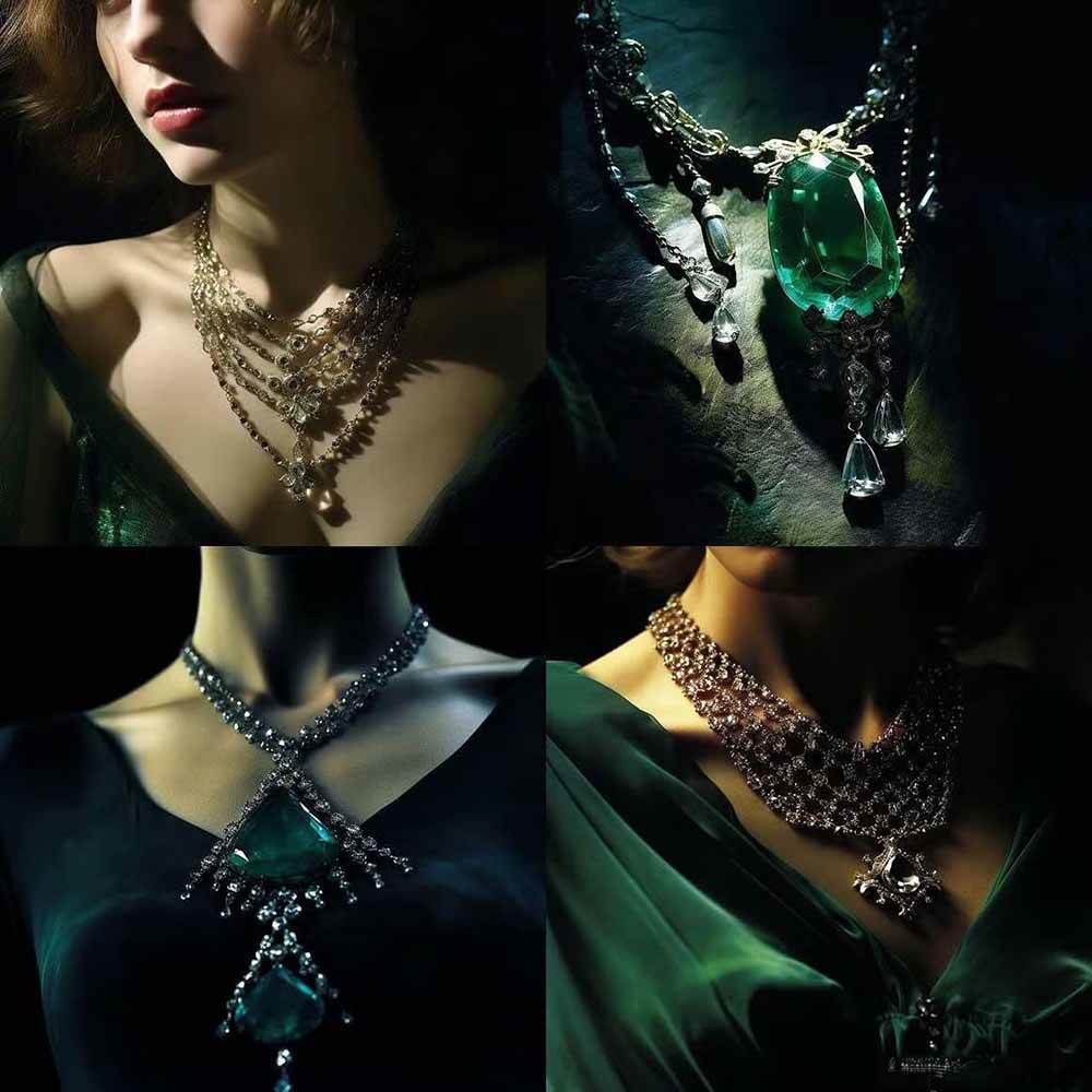 图片[2]-463个Midjourney珠宝摄影提示词：覆盖全品类珠宝，AI设计秒出专业效果-极客网创