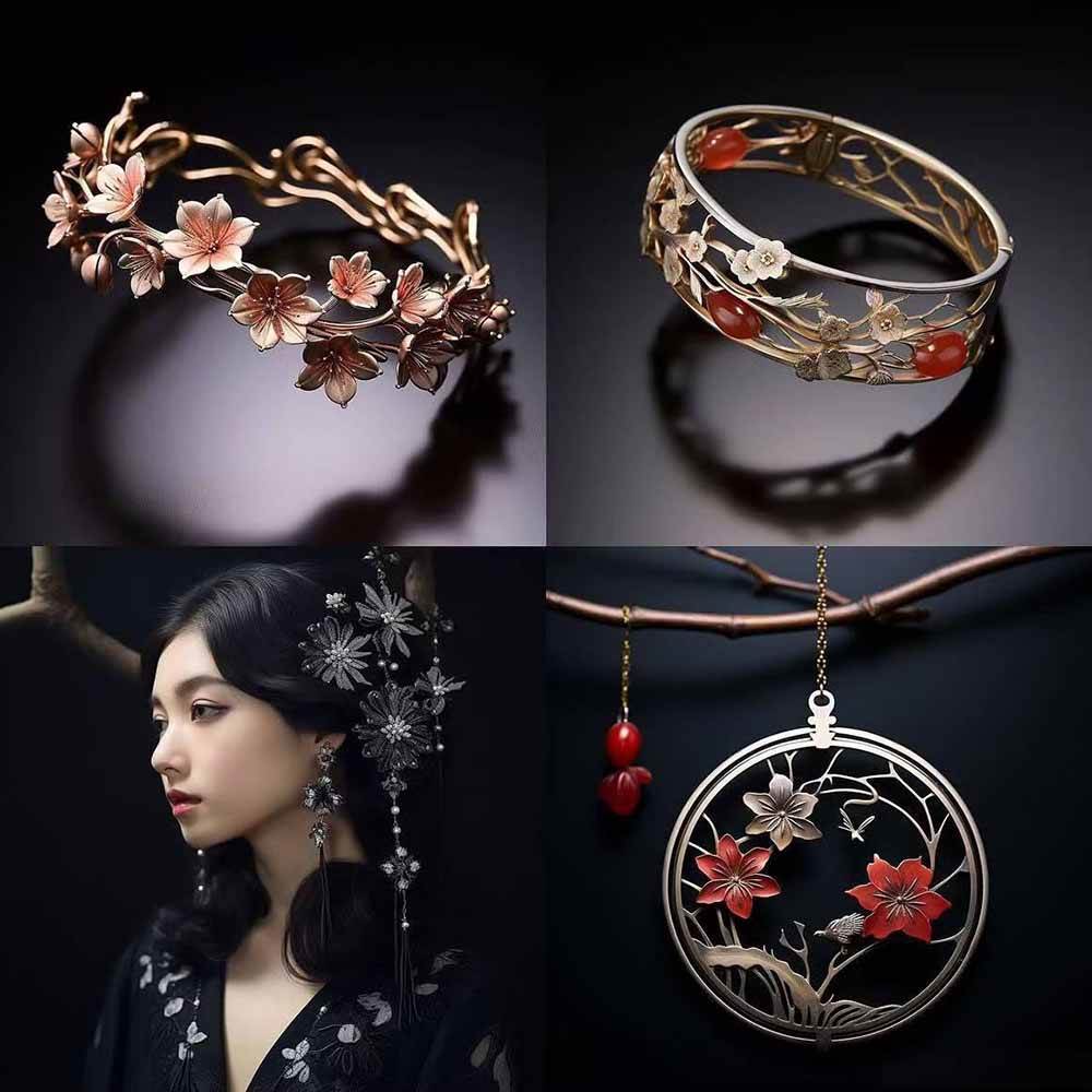 图片[5]-463个Midjourney珠宝摄影提示词：覆盖全品类珠宝，AI设计秒出专业效果-极客网创