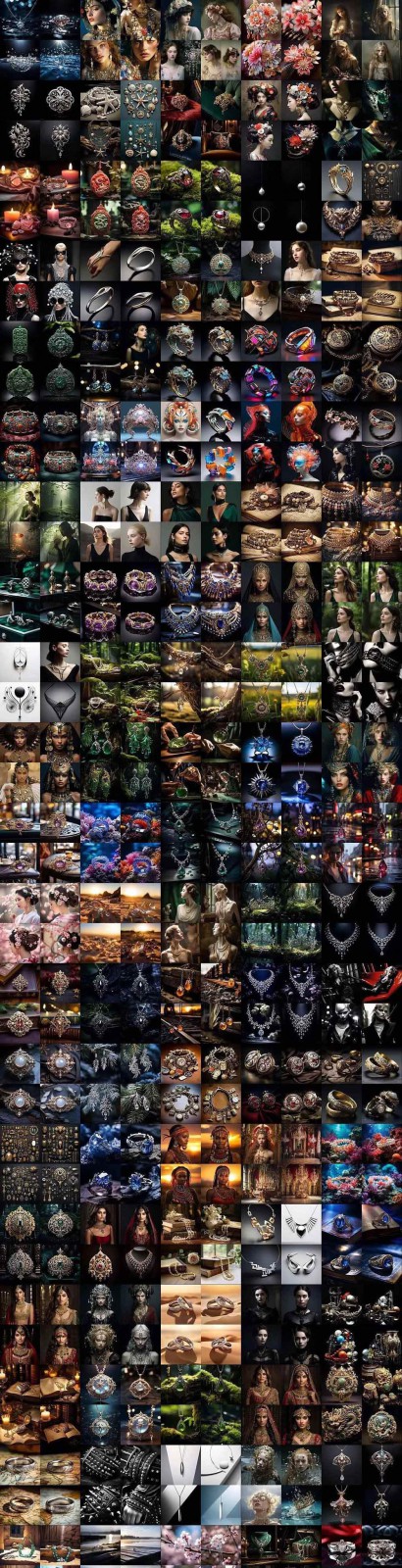 图片[8]-463个Midjourney珠宝摄影提示词：覆盖全品类珠宝，AI设计秒出专业效果-极客网创