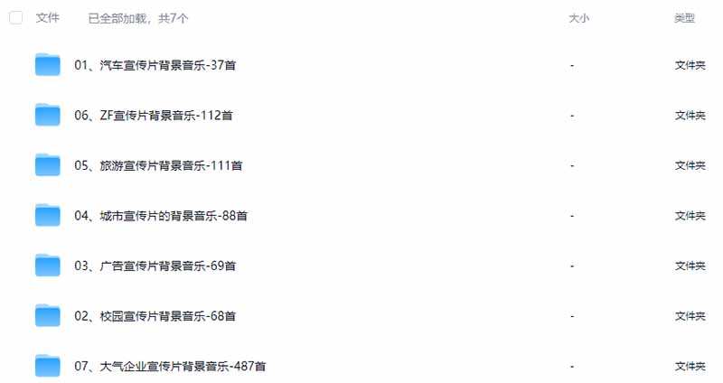 图片[3]-某宝付费购买，常用6G音效合集！970+首宣传片背景音乐，无版权可商用大气素材，分类清晰，高质量内容-极客网创